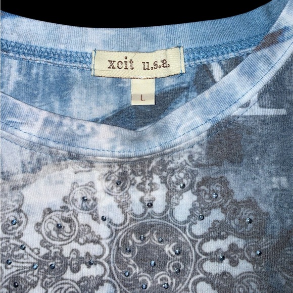 Xcit U.S.A Blue Quarter Sleeve - Picture 3 of 3